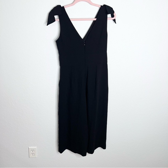 J. Crew Jumpsuit Womens 4 Wide Leg Crop Pants Bow Straps Jalopy Petite I - Picture 6 of 11